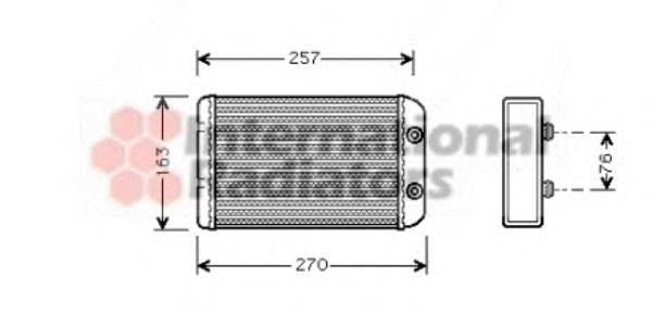 17006254 VAN Wezel radiador de calefacción