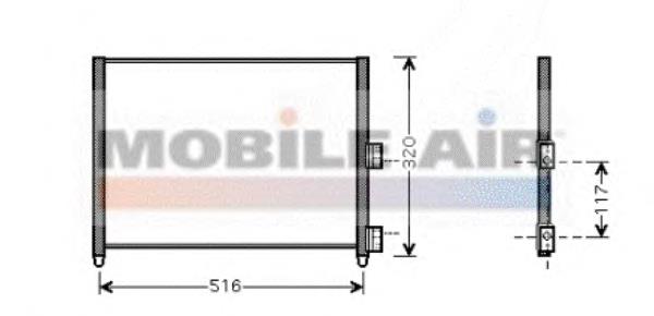 17005303 VAN Wezel condensador aire acondicionado