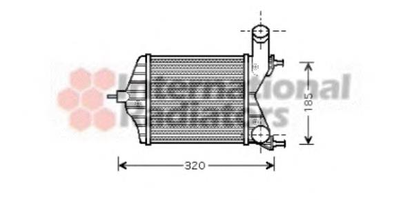 17004280 VAN Wezel intercooler