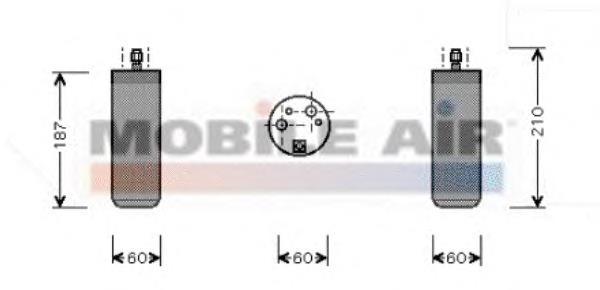 1700D073 VAN Wezel receptor-secador del aire acondicionado