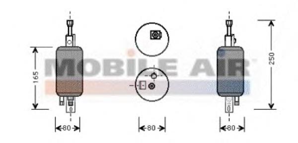 1700D029 VAN Wezel receptor-secador del aire acondicionado