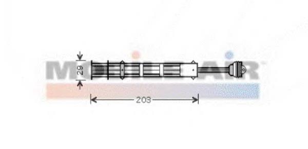 1700D282 VAN Wezel receptor-secador del aire acondicionado