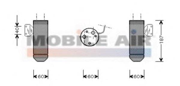 1700D075 VAN Wezel receptor-secador del aire acondicionado