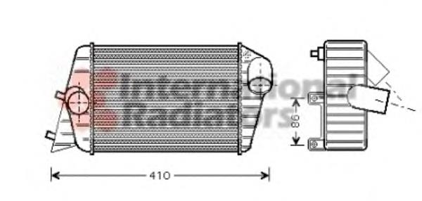 17004252 VAN Wezel radiador de aire de admisión