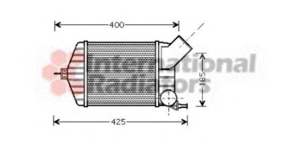 17004274 VAN Wezel radiador de aire de admisión