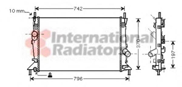 18002369 VAN Wezel radiador