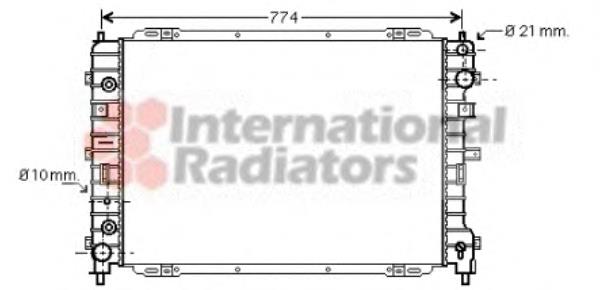 18002346 VAN Wezel radiador refrigeración del motor