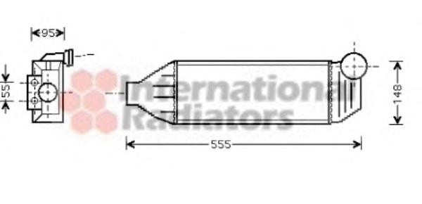 18004309 VAN Wezel radiador de aire de admisión