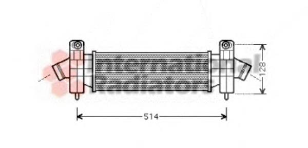 18004341 VAN Wezel radiador de aire de admisión