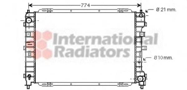 18002375 VAN Wezel radiador refrigeración del motor