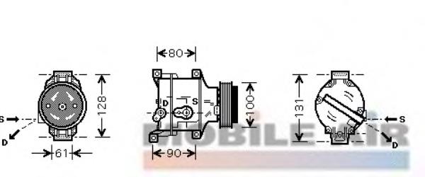 1700K103 VAN Wezel compresor de aire acondicionado