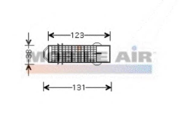 0900D224 VAN Wezel receptor-secador del aire acondicionado