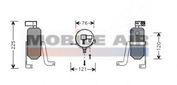 0900D185 VAN Wezel receptor-secador del aire acondicionado