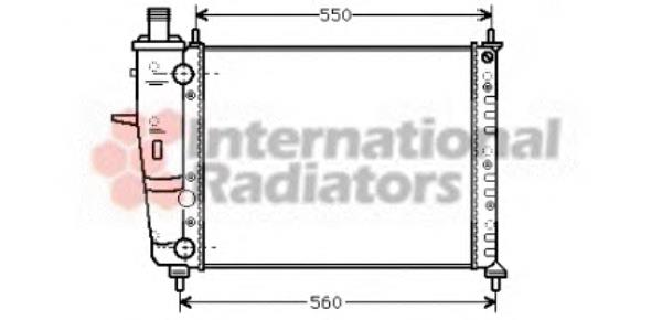 17002230 VAN Wezel radiador refrigeración del motor