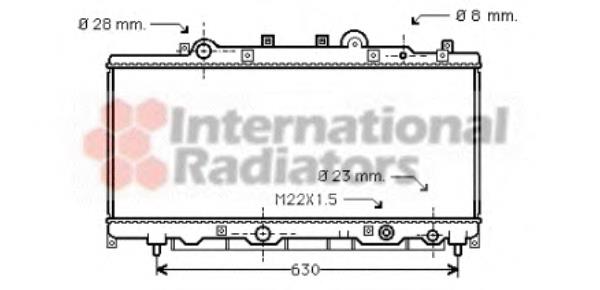 Radiador refrigeración del motor 17002199 VAN Wezel