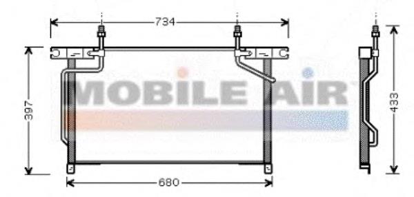 13005213 VAN Wezel condensador aire acondicionado