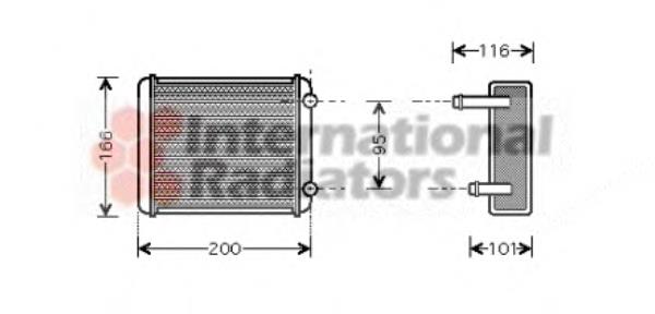 13006225 VAN Wezel radiador de calefacción