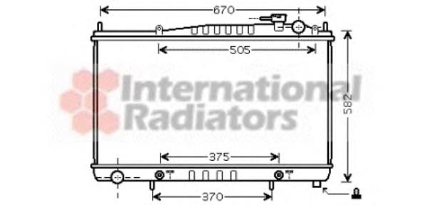 Radiador refrigeración del motor 13002232 VAN Wezel