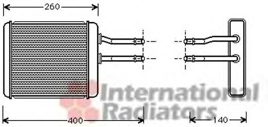 01006072 VAN Wezel radiador de calefacción