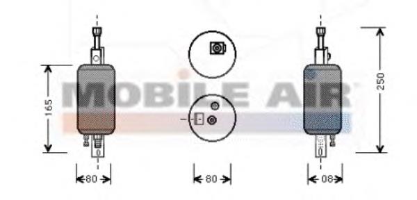 0100D001 VAN Wezel receptor-secador del aire acondicionado