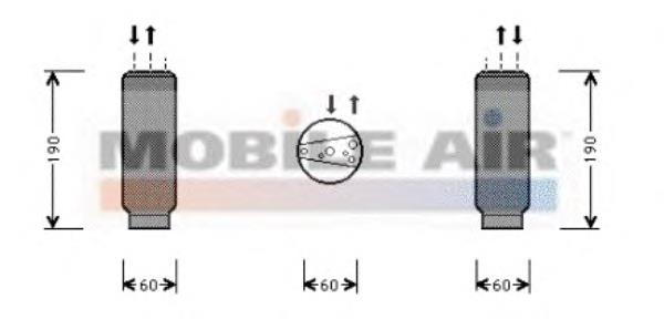 0100D003 VAN Wezel receptor-secador del aire acondicionado