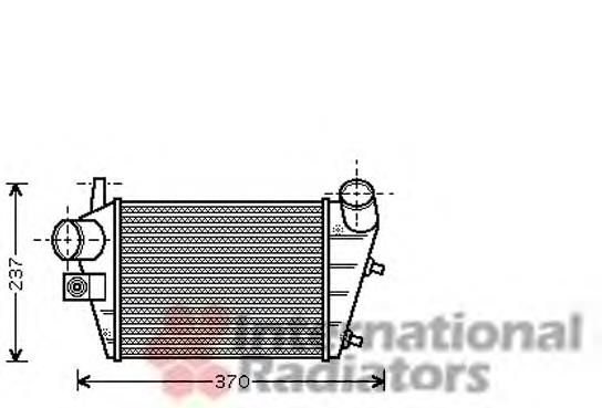 01004085 VAN Wezel radiador de aire de admisión