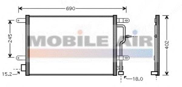 03005199 VAN Wezel condensador aire acondicionado