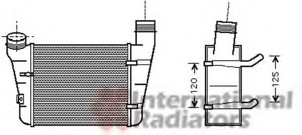 03004221 VAN Wezel radiador de aire de admisión