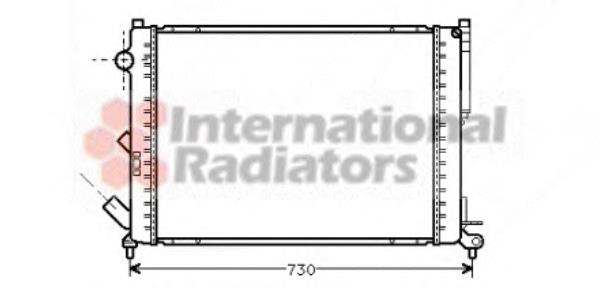 Radiador refrigeración del motor 43002301 VAN Wezel