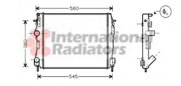 43002309 VAN Wezel radiador refrigeración del motor