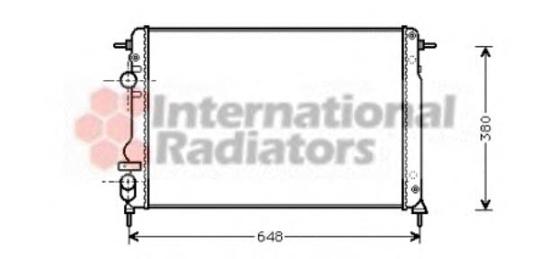 43002312 VAN Wezel radiador refrigeración del motor