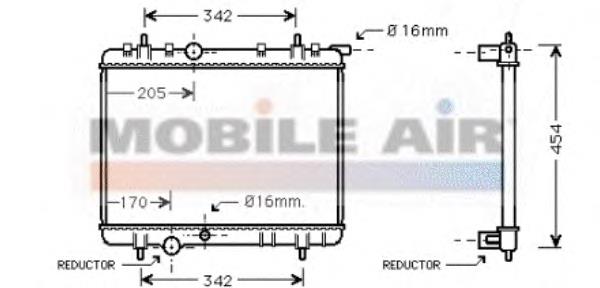 4000V062 VAN Wezel evaporador, aire acondicionado