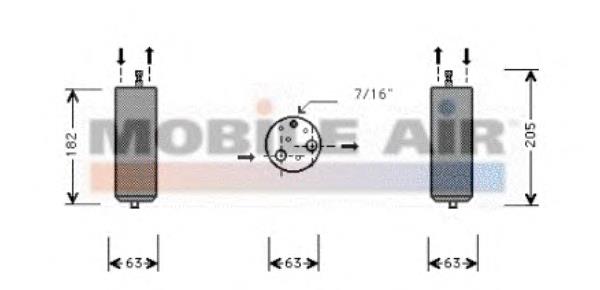 4300D036 VAN Wezel receptor-secador del aire acondicionado