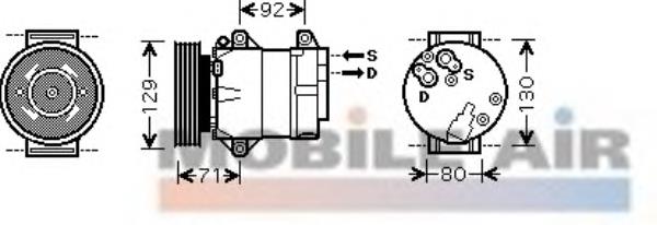 4300K103 VAN Wezel compresor de aire acondicionado