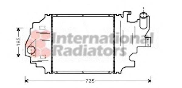 43004320 VAN Wezel radiador de aire de admisión