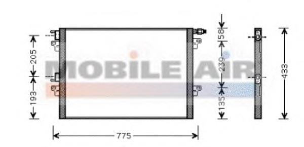 43005297 VAN Wezel condensador aire acondicionado