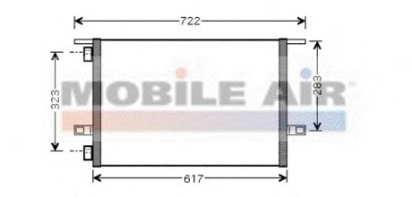 Condensador aire acondicionado 43005304 VAN Wezel