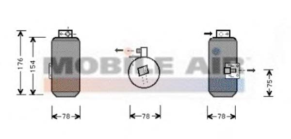 3700D292 VAN Wezel receptor-secador del aire acondicionado