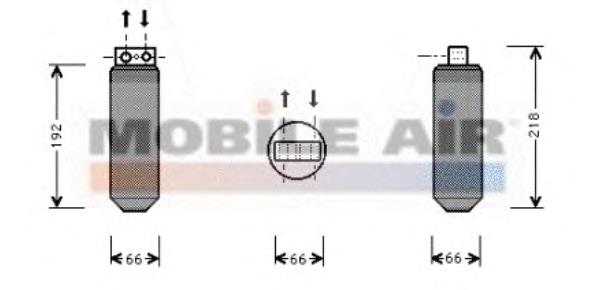 3700D291 VAN Wezel receptor-secador del aire acondicionado