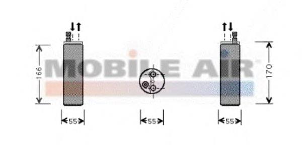 3700D371 VAN Wezel receptor-secador del aire acondicionado