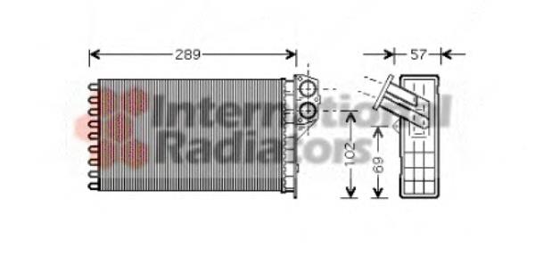 40006226 VAN Wezel radiador de calefacción