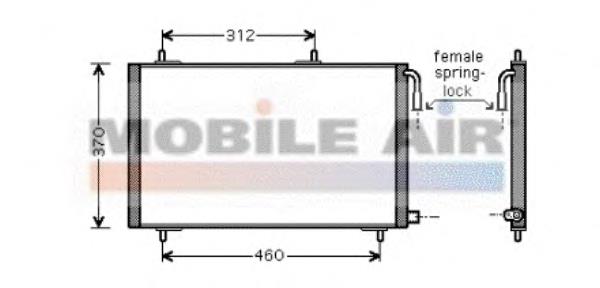 40005257 VAN Wezel condensador aire acondicionado