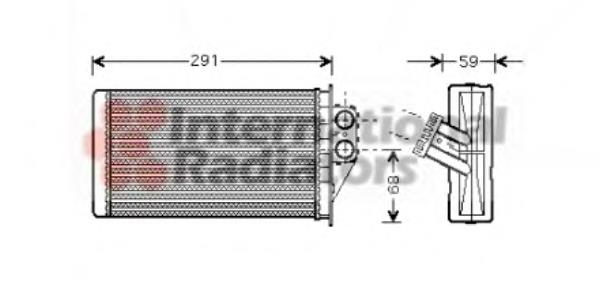 40006228 VAN Wezel radiador de calefacción