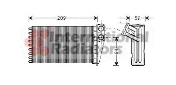 40006227 VAN Wezel radiador de calefacción