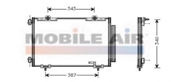 53005266 VAN Wezel condensador aire acondicionado