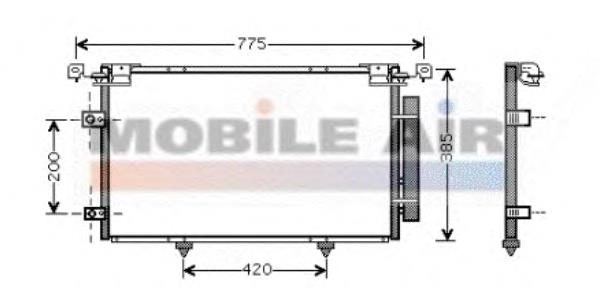 53005319 VAN Wezel condensador aire acondicionado