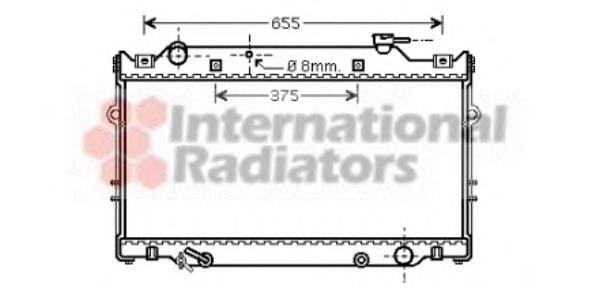 Radiador refrigeración del motor 53002309 VAN Wezel