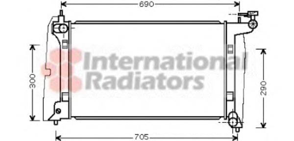 53002302 VAN Wezel radiador refrigeración del motor