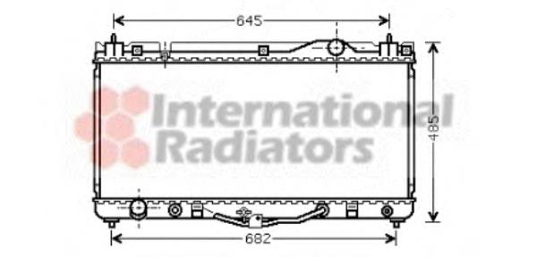 53002303 VAN Wezel radiador refrigeración del motor