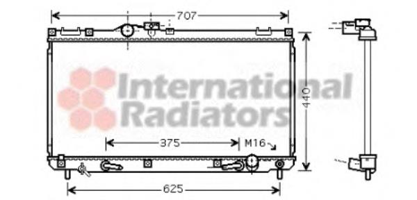 53002322 VAN Wezel radiador refrigeración del motor